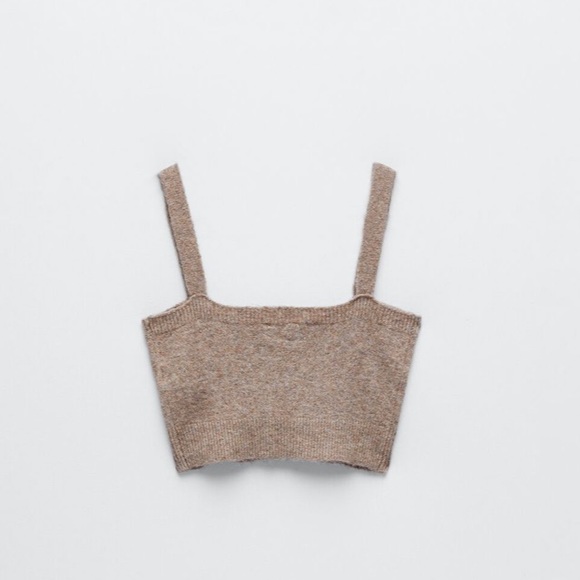 𝗡𝗪𝗧 𝗭𝗮𝗿𝗮 • Cropped Knit Top - Picture 14 of 15